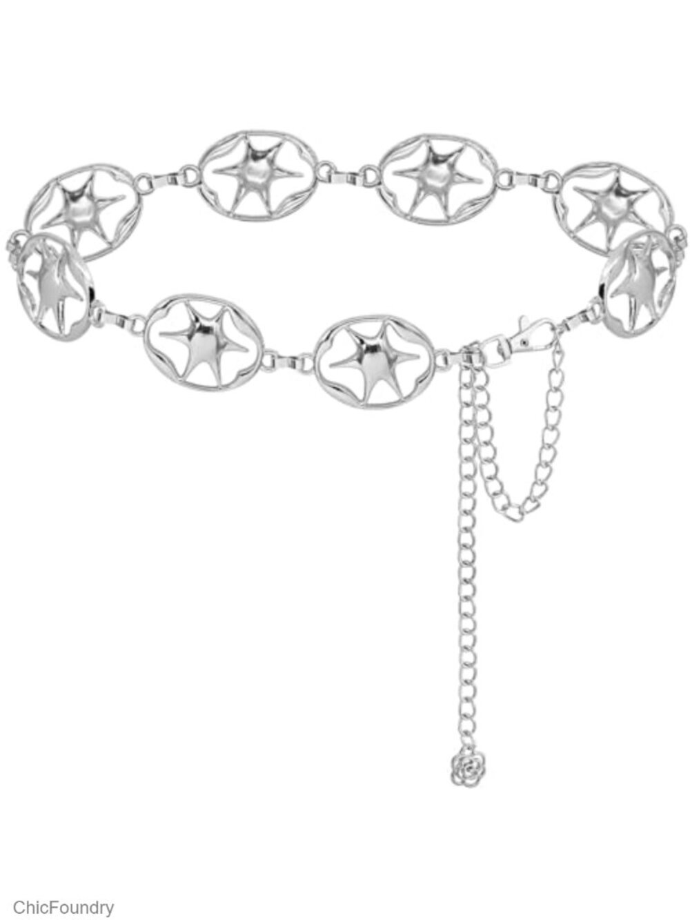 Women's Metal Waist Chain Belt Fashion Link Dresses Accessory